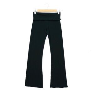 Solow Ruffle Foldover Flare Legging Girl’s Medium (10-12) Black Kids New NWT